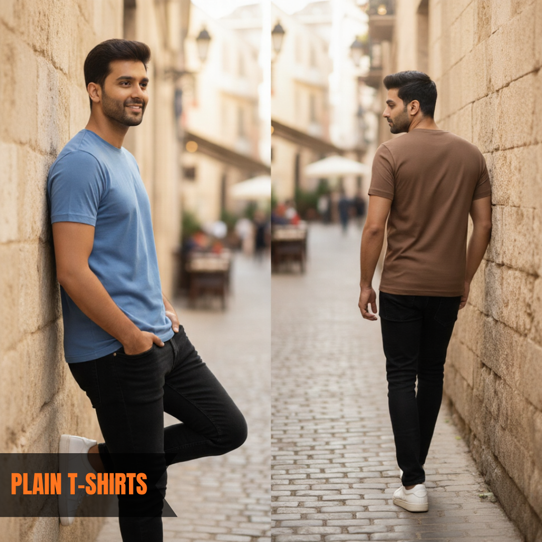 PLAIN COLOR ESSENTIAL TEE — ROUGE THEORY