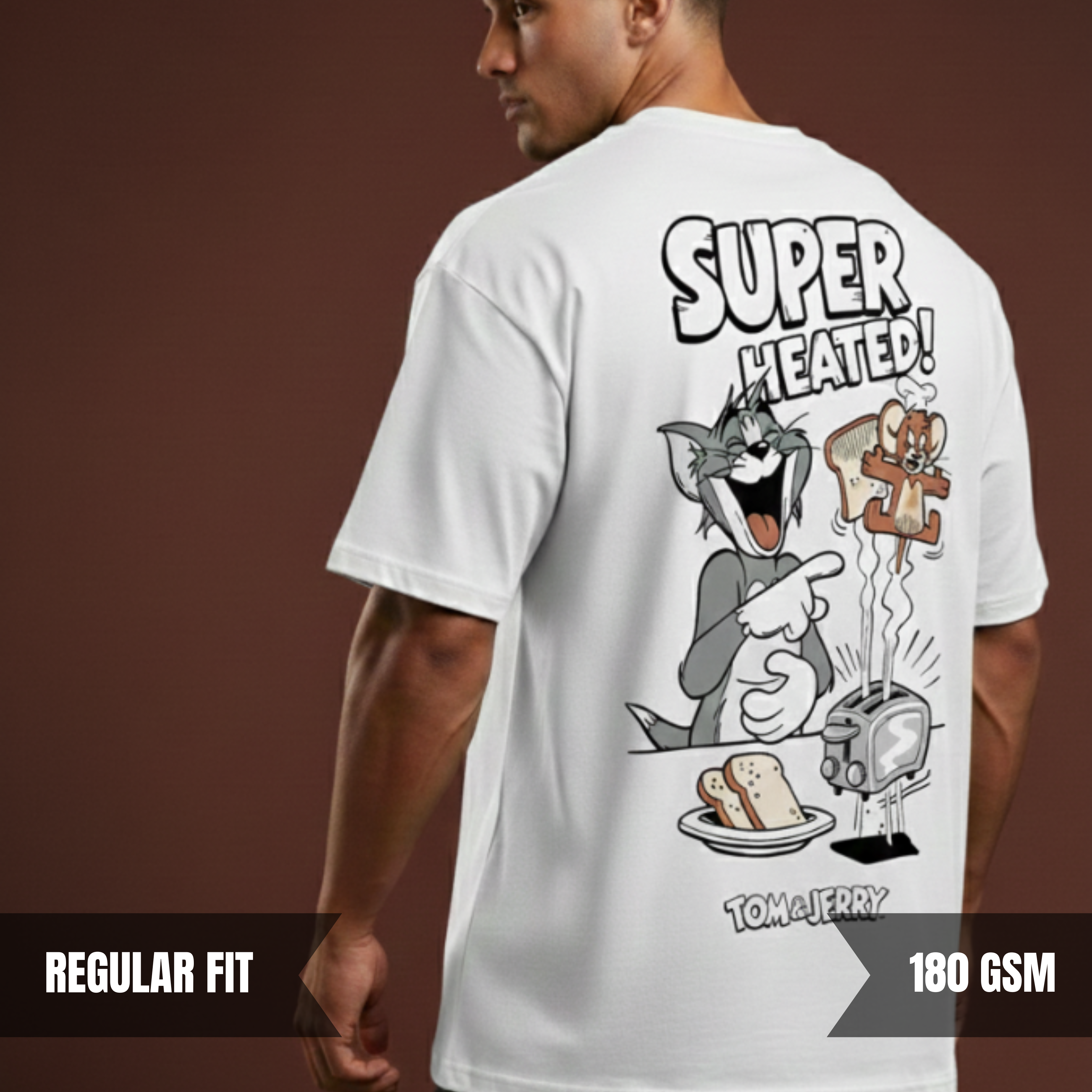 SUPER HEATED! Tom & Jerry Tee — Regular Fit (180 GSM)