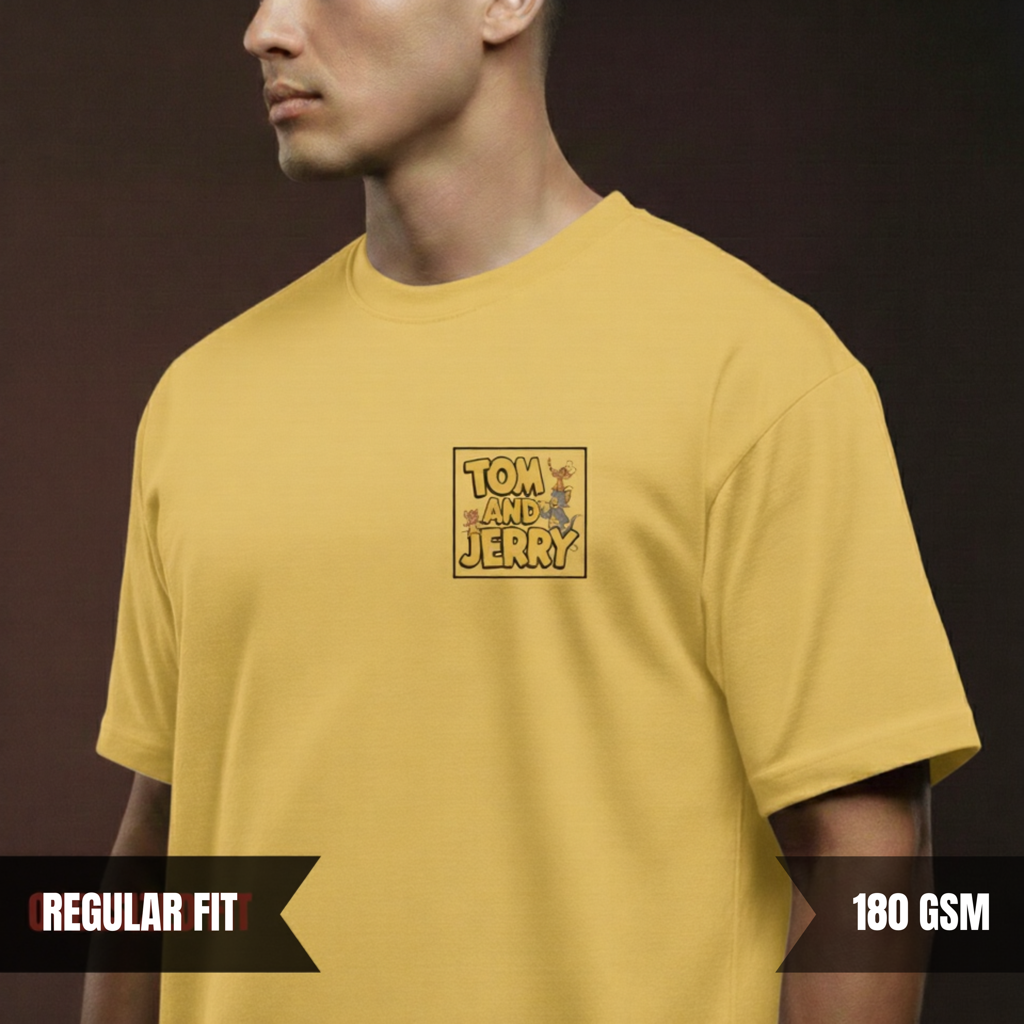 Tom & Jerry “Classic Chase” Tee — Regular Fit (180 GSM)